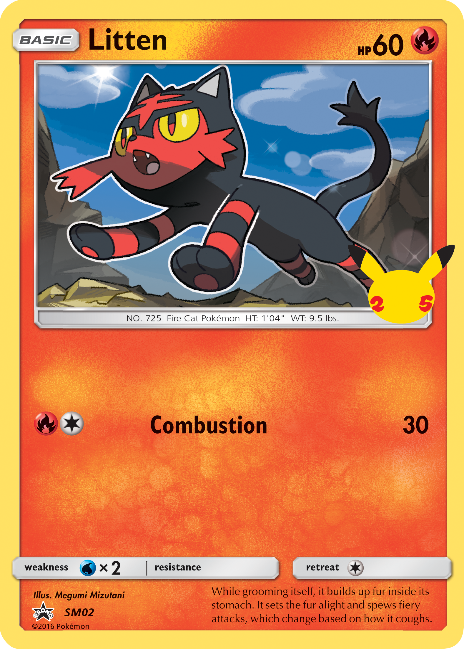 Litten (SM02) (Jumbo Card) [First Partner Pack] | Good Games Morley