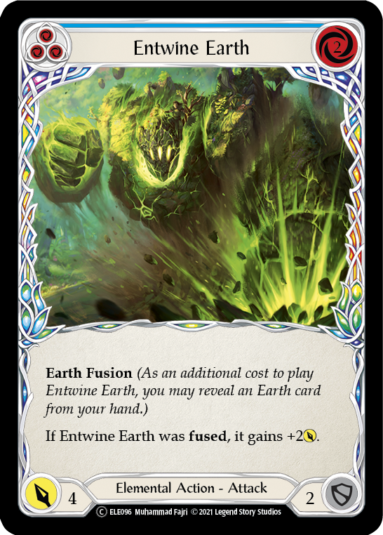 Entwine Earth (Blue) [U-ELE096] (Tales of Aria Unlimited)  Unlimited Rainbow Foil | Good Games Morley