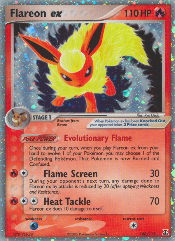 Flareon ex (108/113) [EX: Delta Species] | Good Games Morley
