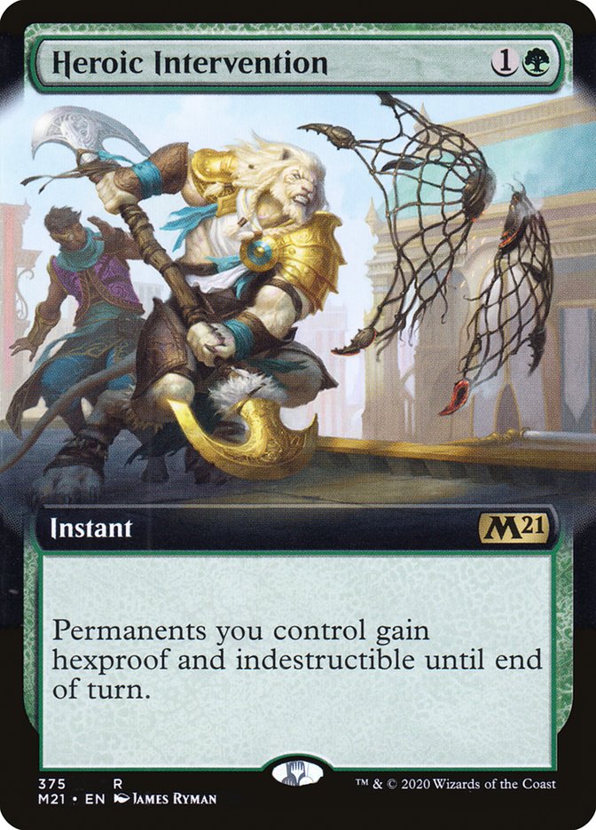 Heroic Intervention (Extended Art) [Core Set 2021] | Good Games Morley