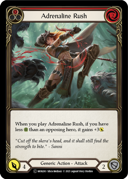 Adrenaline Rush (Red) [U-MON263] (Monarch Unlimited)  Unlimited Normal | Good Games Morley