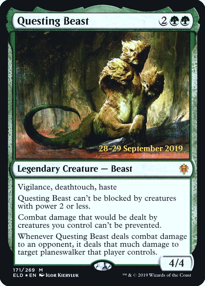 Questing Beast [Throne of Eldraine Prerelease Promos] | Good Games Morley