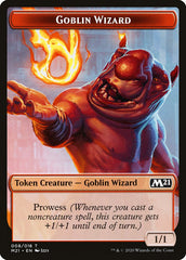 Demon // Goblin Wizard Double-Sided Token [Core Set 2021 Tokens] | Good Games Morley