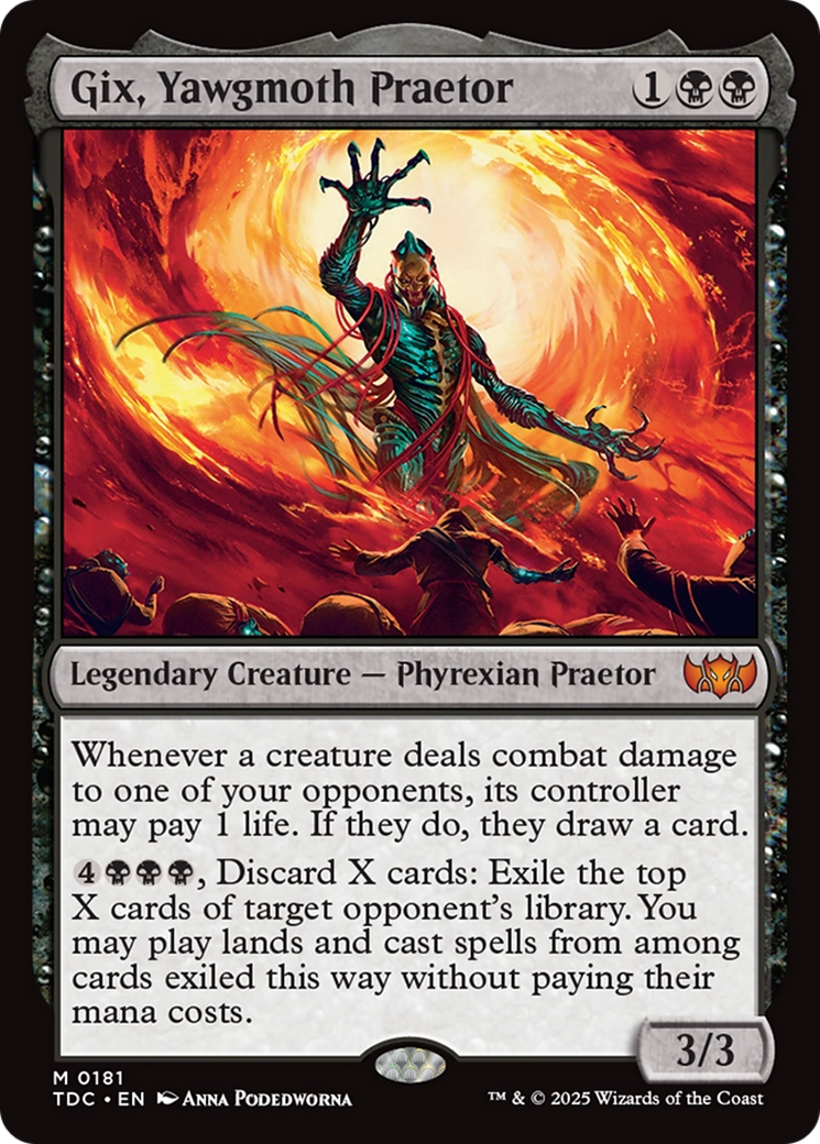 Gix, Yawgmoth Praetor [Tarkir: Dragonstorm Commander] | Good Games Morley