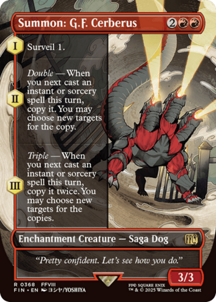 Summon: G.F. Cerberus (Borderless) [FINAL FANTASY] | Good Games Morley