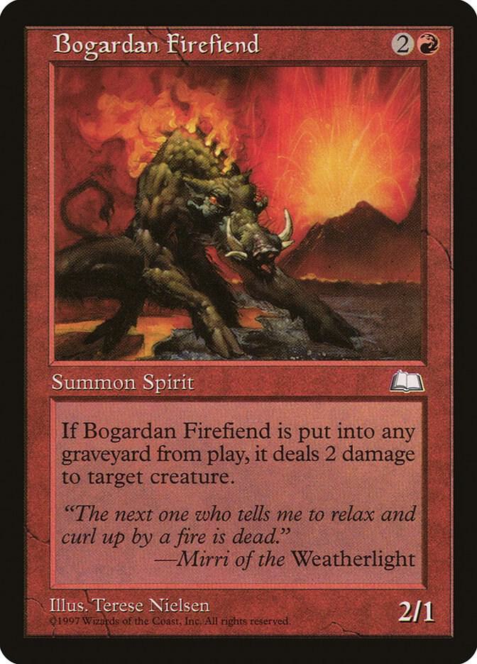 Bogardan Firefiend 91/167 (Weatherlight)  | Good Games Morley