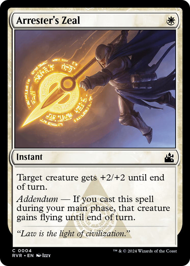 Arrester's Zeal [Ravnica Remastered] | Good Games Morley