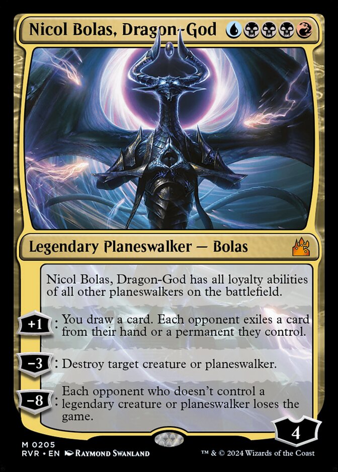 Nicol Bolas, Dragon God 205/291 (Ravnica Remastered)  | Good Games Morley