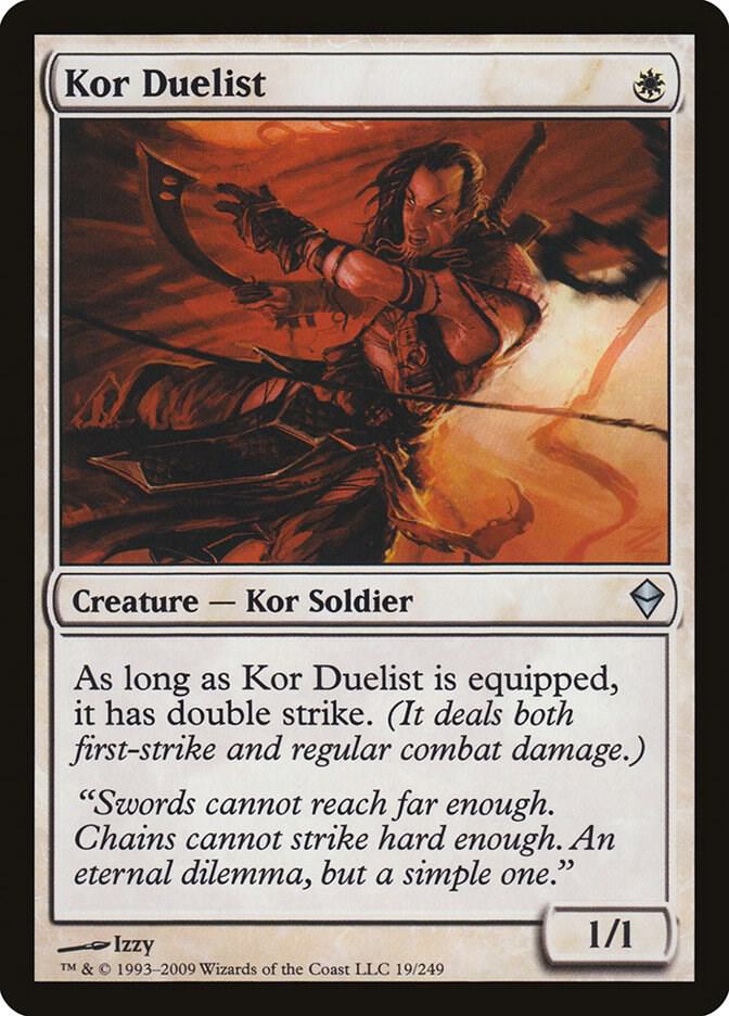 Kor Duelist 19/249 (Zendikar)  - Foil | Good Games Morley