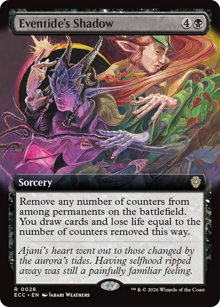 Eventide's Shadow (Extended Art) [Lorwyn Eclipsed Commander] | Good Games Morley