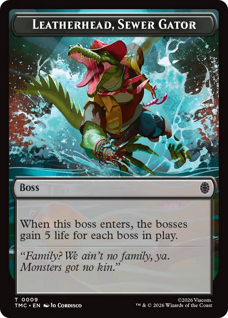 Leatherhead, Sewer Gator [Teenage Mutant Ninja Turtles Commander Tokens] | Good Games Morley