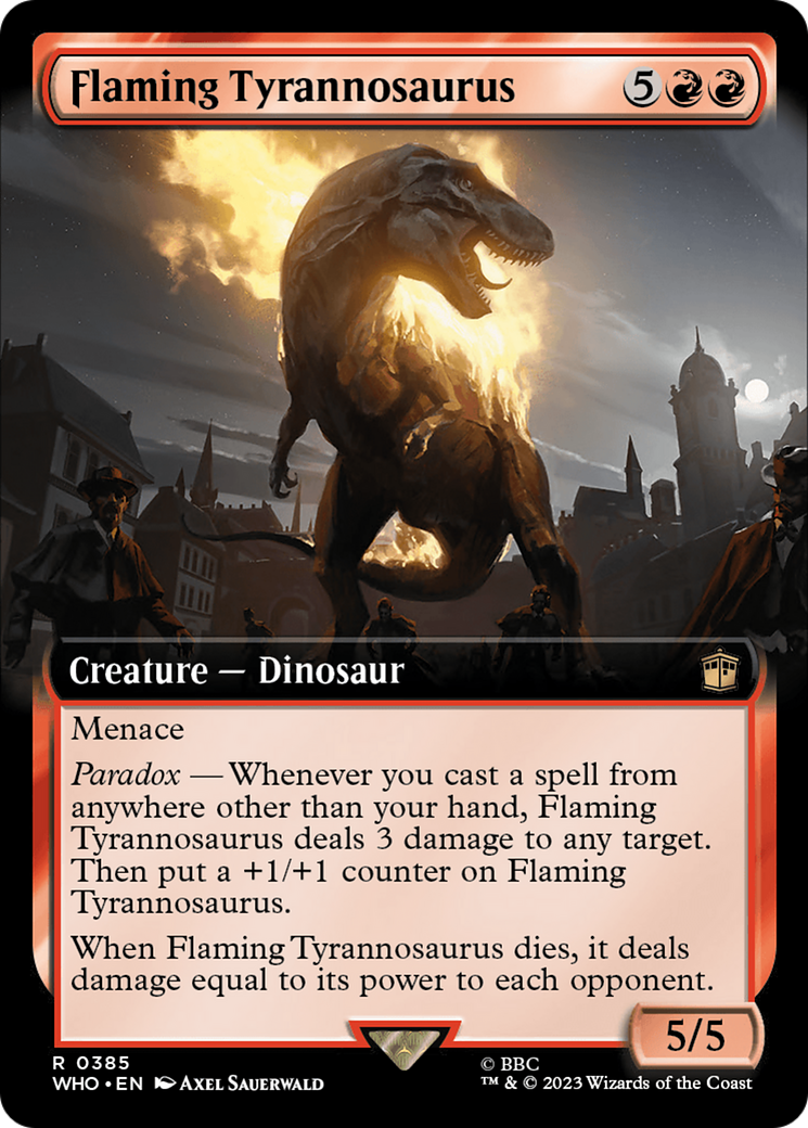 Flaming Tyrannosaurus (Extended Art) [Doctor Who] | Good Games Morley