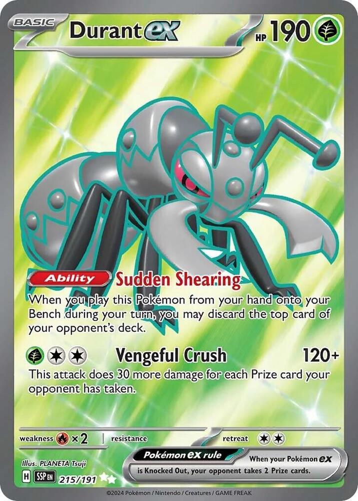 Durant ex 215/191 (SV08: Surging Sparks)  - Holofoil | Good Games Morley