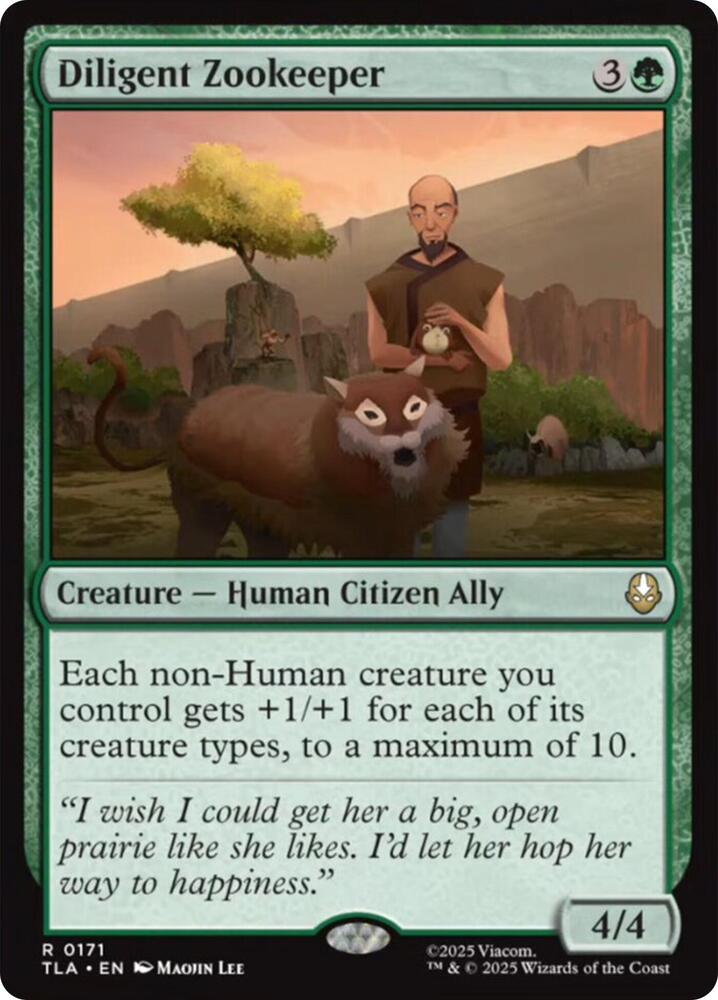 Diligent Zookeeper 171/286 (Avatar: The Last Airbender)  | Good Games Morley