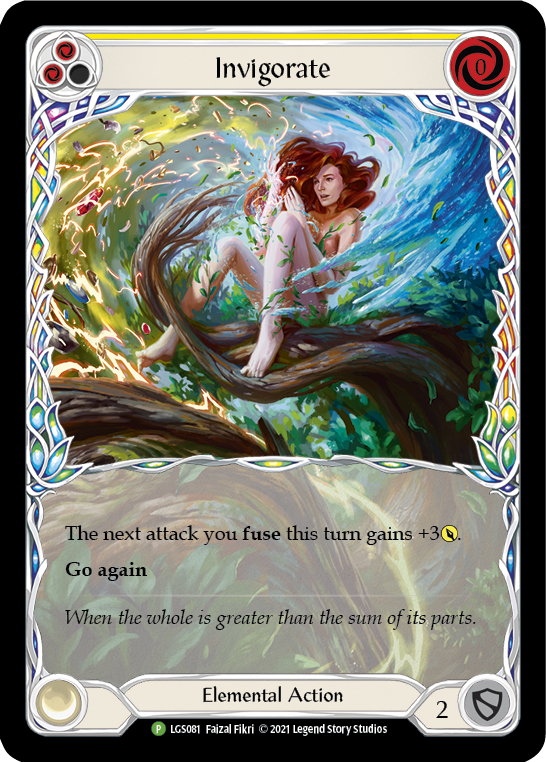 Invigorate (Yellow) [LGS081] (Promo)  Rainbow Foil | Good Games Morley