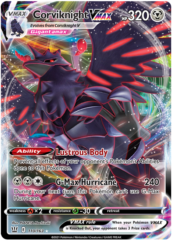 Corviknight VMAX (110/163) [Sword & Shield: Battle Styles] | Good Games Morley