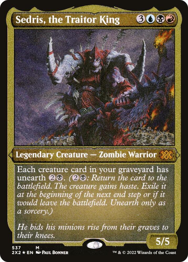 Sedris the Traitor King Foil Etched 537 (Double Masters 2022)  - Foil | Good Games Morley