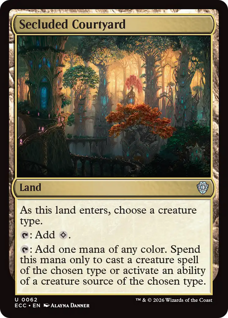 Secluded Courtyard [Lorwyn Eclipsed Commander] | Good Games Morley