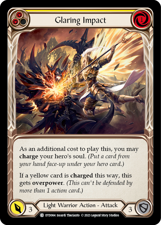 Glaring Impact (Yellow) [DTD064] (Dusk Till Dawn)  Rainbow Foil | Good Games Morley