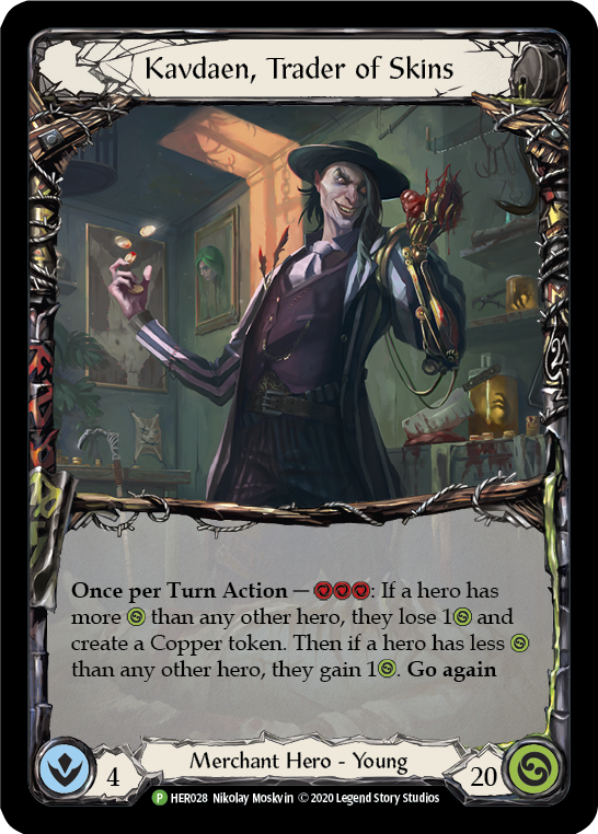 Kavdaen, Trader of Skins [HER028] (Promo)  Cold Foil | Good Games Morley