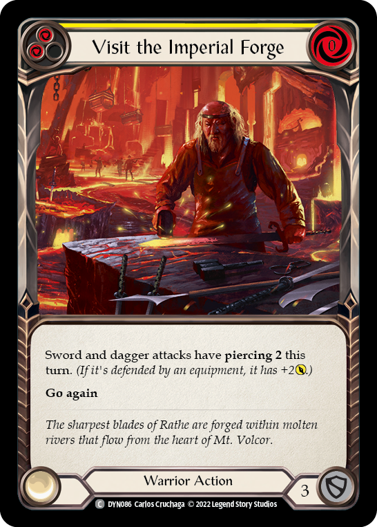 Visit the Imperial Forge (Yellow) [DYN086] (Dynasty)  Rainbow Foil | Good Games Morley