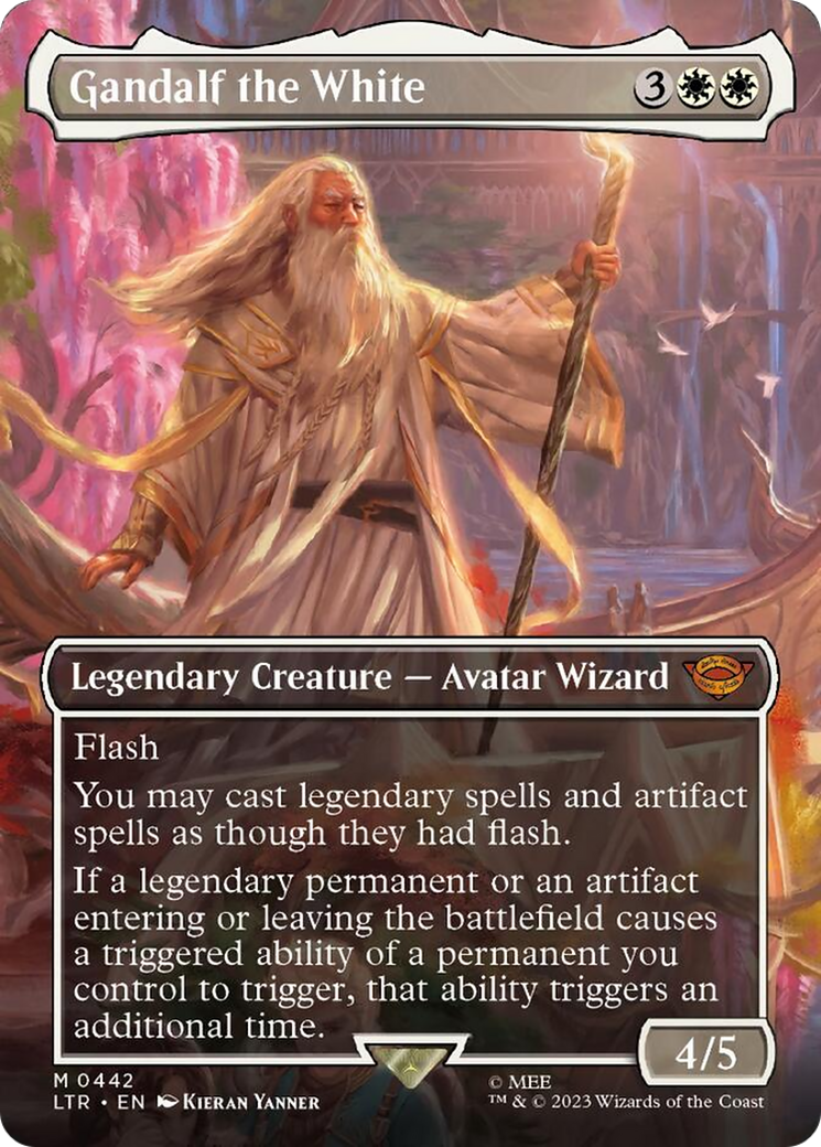 Gandalf the White (Borderless Alternate Art) [The Lord of the Rings: Tales of Middle-Earth] | Good Games Morley