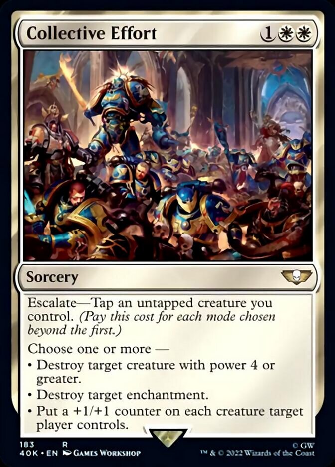 Collective Effort (Surge Foil) [Warhammer 40,000] | Good Games Morley