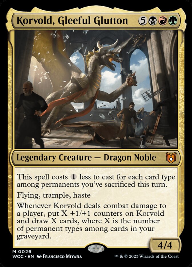 Korvold, Gleeful Glutton 26/173 (Commander: Wilds of Eldraine)  | Good Games Morley