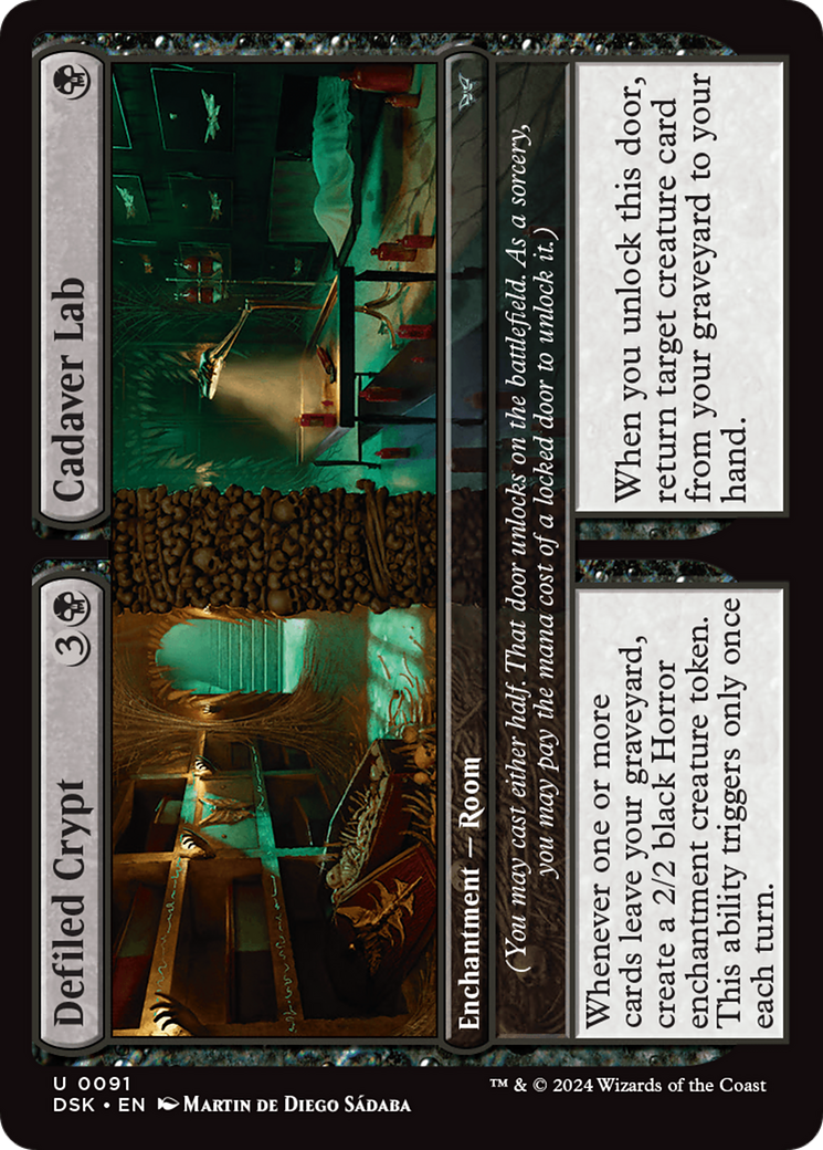 Defiled Crypt // Cadaver Lab [Duskmourn: House of Horror] | Good Games Morley