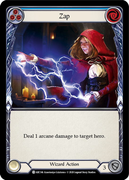 Zap (Blue) [U-ARC146] (Arcane Rising Unlimited)  Unlimited Normal | Good Games Morley