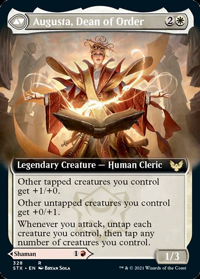 Plargg, Dean of Chaos // Augusta, Dean of Order (Extended Art) [Strixhaven: School of Mages] | Good Games Morley