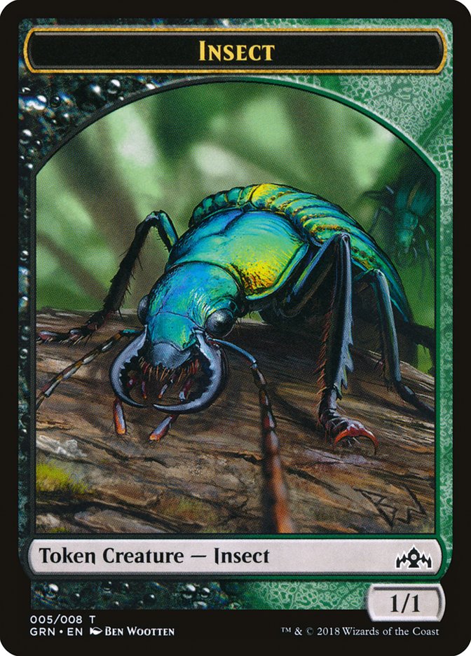 Insect Token [Guilds of Ravnica Tokens] | Good Games Morley