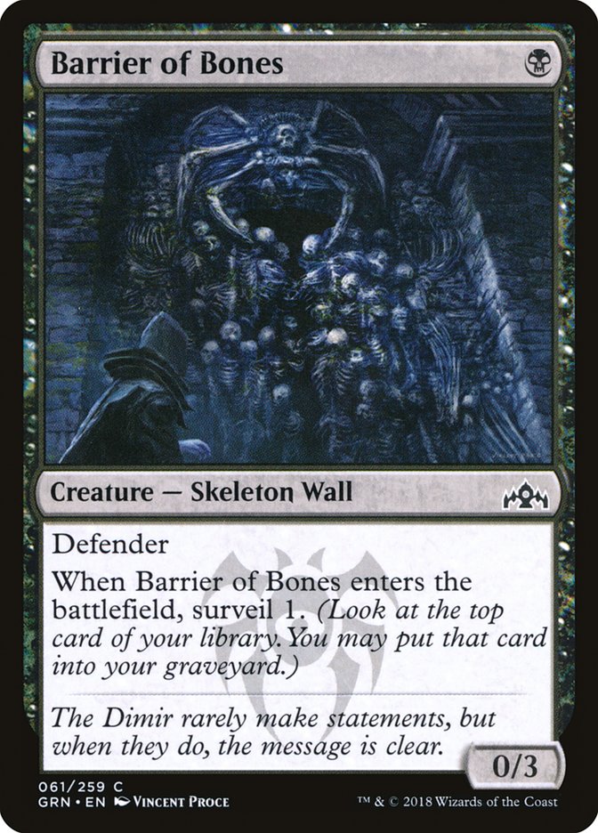 Barrier of Bones 61/259 (Guilds of Ravnica)  - Foil | Good Games Morley
