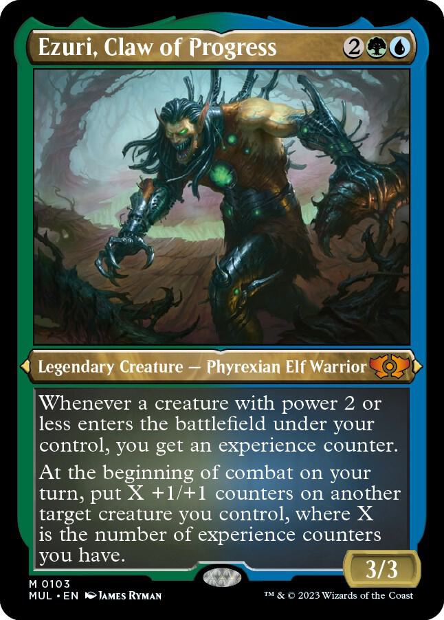 Ezuri, Claw of Progress 103/65 (March of the Machine: Multiverse Legends)  - Etched Foil | Good Games Morley