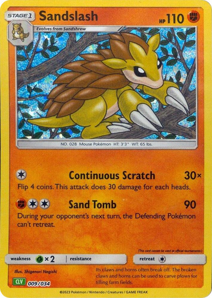 Sandslash 009/034 (Trading Card Game Classic)  - Holofoil | Good Games Morley