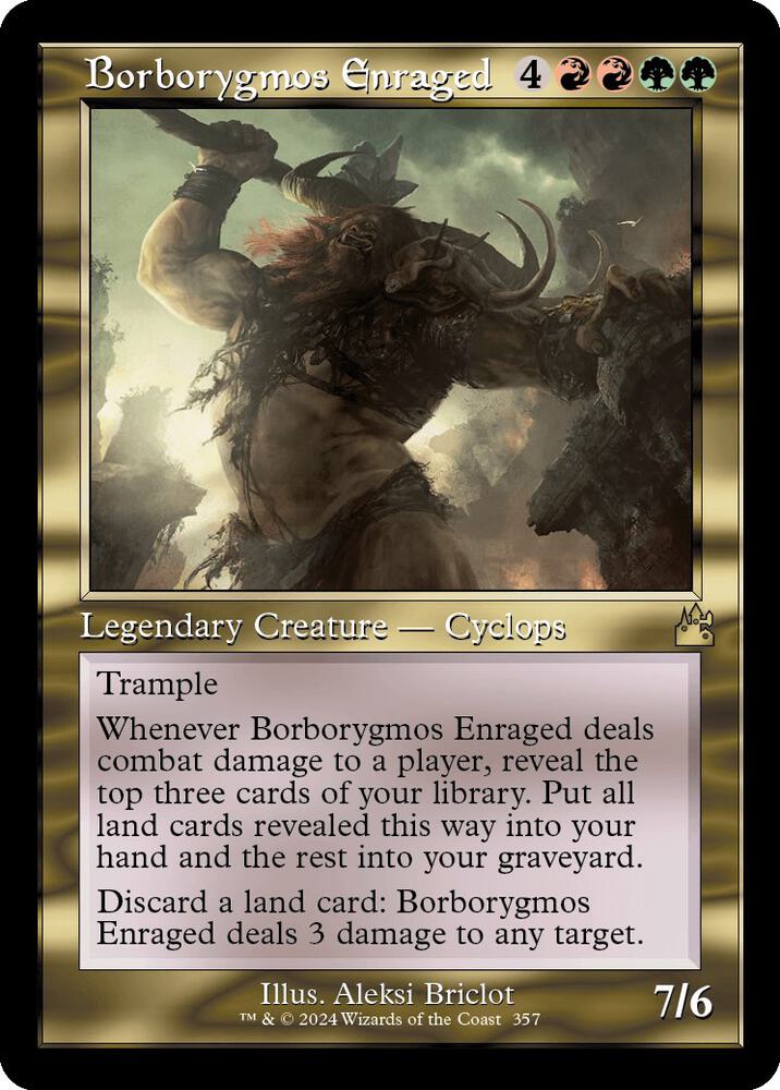 Borborygmos Enraged 357/291 (Ravnica Remastered)  - Retro | Good Games Morley