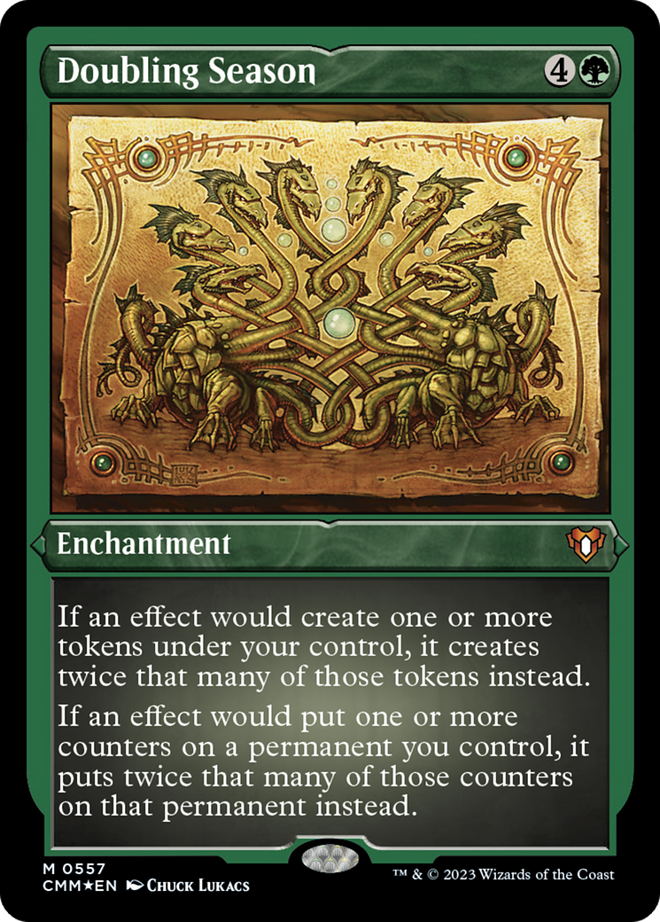 Doubling Season (Foil Etched) [Commander Masters] | Good Games Morley