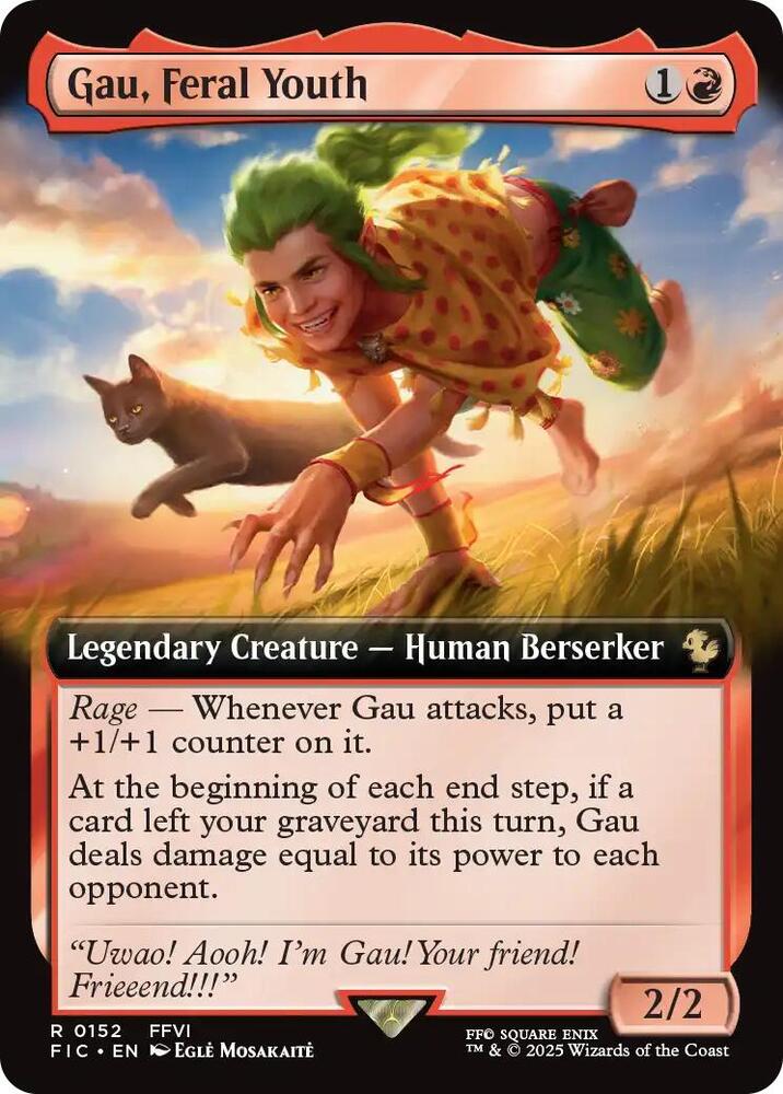 Gau, Feral Youth 152 (Commander: FINAL FANTASY)  - Extended Art Foil | Good Games Morley