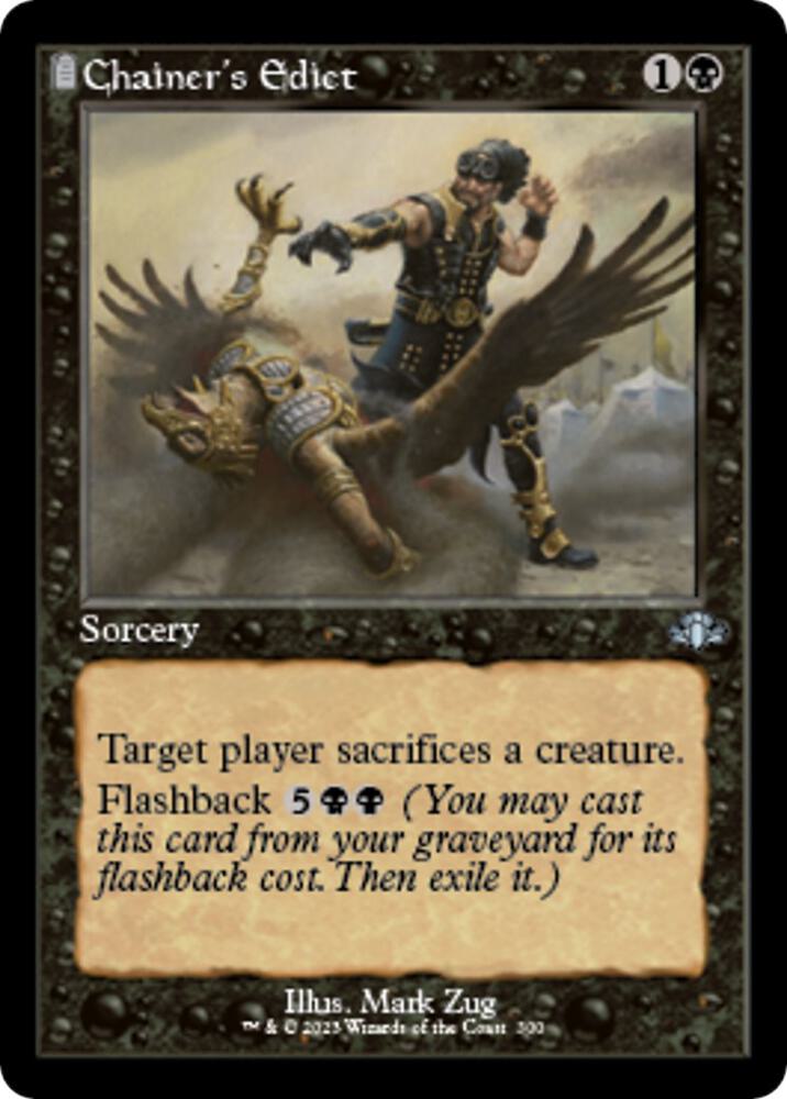 Chainer's Edict 300/261 (Dominaria Remastered)  - Retro | Good Games Morley