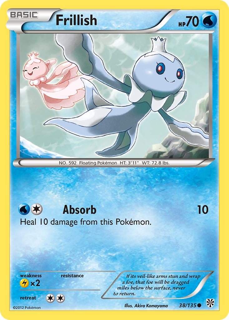 Frillish (38/135) [Black & White: Plasma Storm] | Good Games Morley