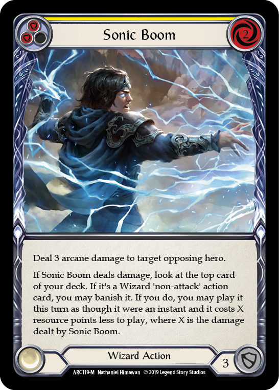 Sonic Boom [ARC119-M] (Arcane Rising)  1st Edition Rainbow Foil | Good Games Morley
