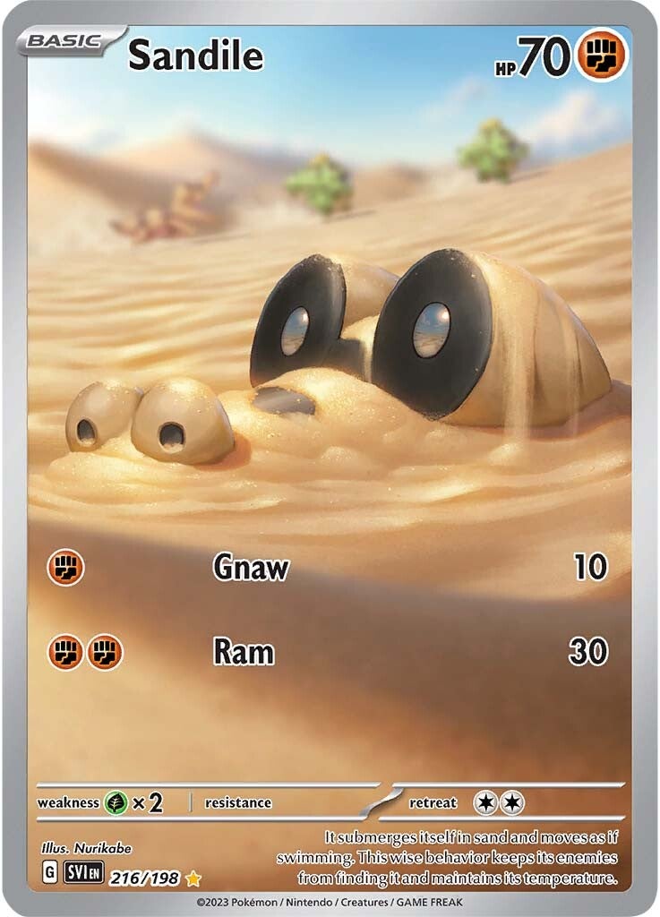 Sandile (216/198) [Scarlet & Violet: Base Set] | Good Games Morley