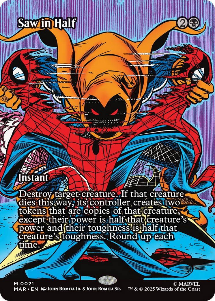 Saw in Half (Borderless) [Marvel's Spider-Man: Eternal-Legal] | Good Games Morley