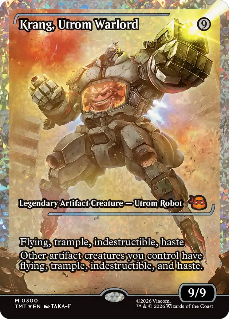 Krang, Utrom Warlord (Showcase) (Fracture Foil) [Teenage Mutant Ninja Turtles] | Good Games Morley