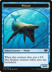Whale // Zombie (011/036) Double-Sided Token [Commander 2014 Tokens] | Good Games Morley