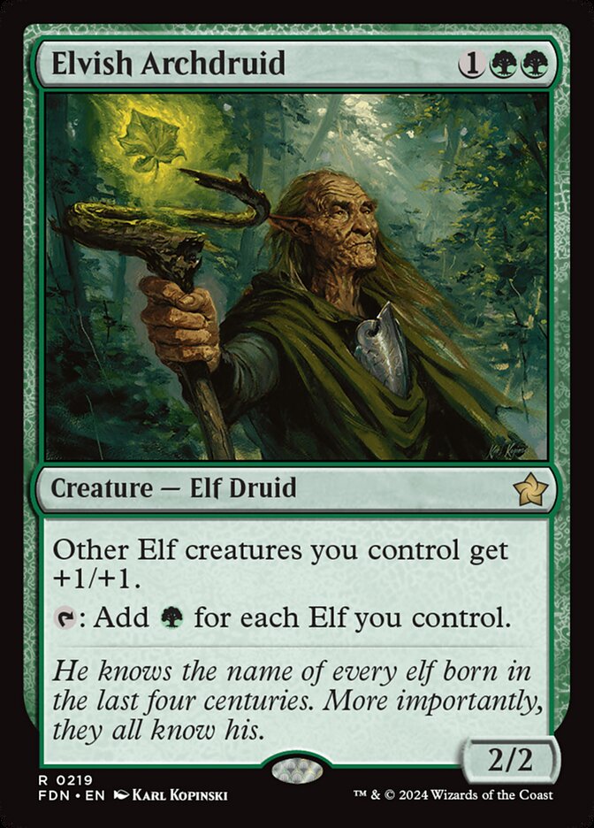 Elvish Archdruid 219 (Foundations)  | Good Games Morley