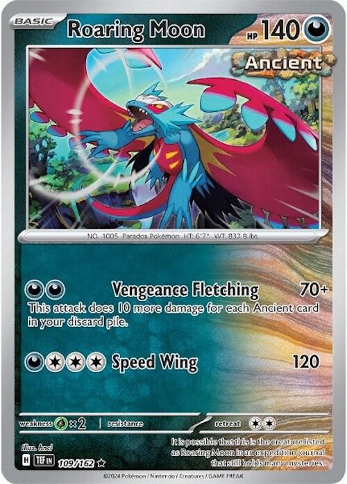 Roaring Moon 109/162 (SV05: Temporal Forces)  - Reverse Holofoil | Good Games Morley