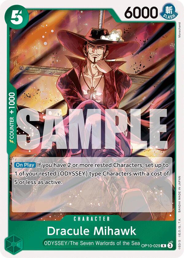 Dracule Mihawk OP10-029 (Royal Blood)  - Foil | Good Games Morley