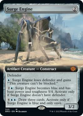Surge Engine Extended Art 320/287 (The Brothers' War)  - Foil | Good Games Morley