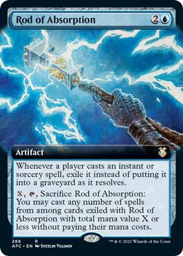 Rod of Absorption Extended Art 288/62 (Commander: Adventures in the Forgotten Realms)  | Good Games Morley
